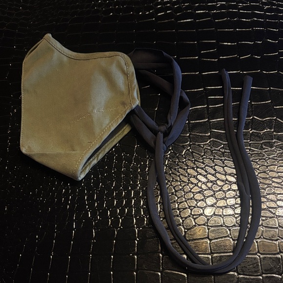 Rick Owens Olive and Black Face Mask